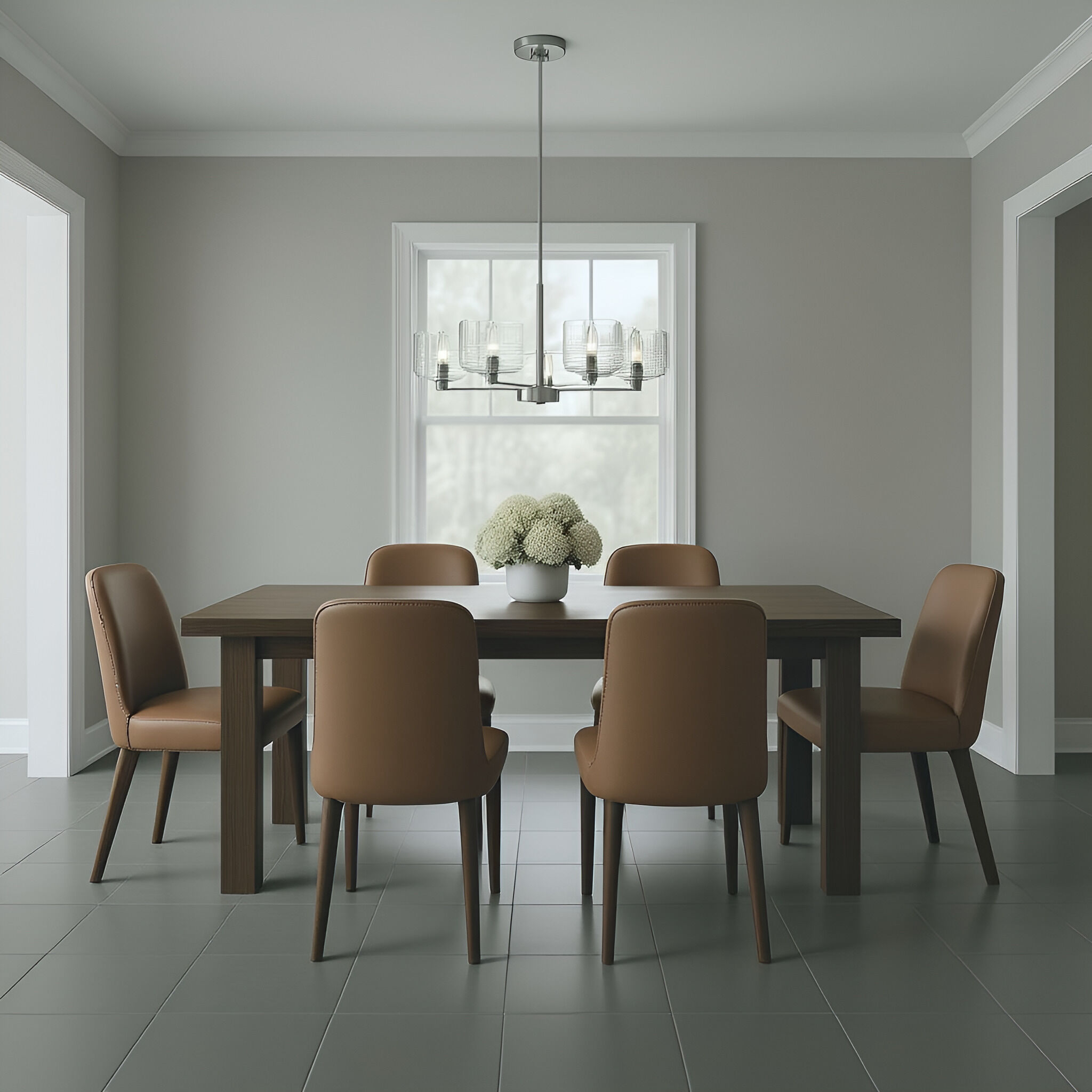 Drew & Jonathan Lochdale 5 Light 24 inch Brushed Nickel Chandelier Ceiling Light, Medium