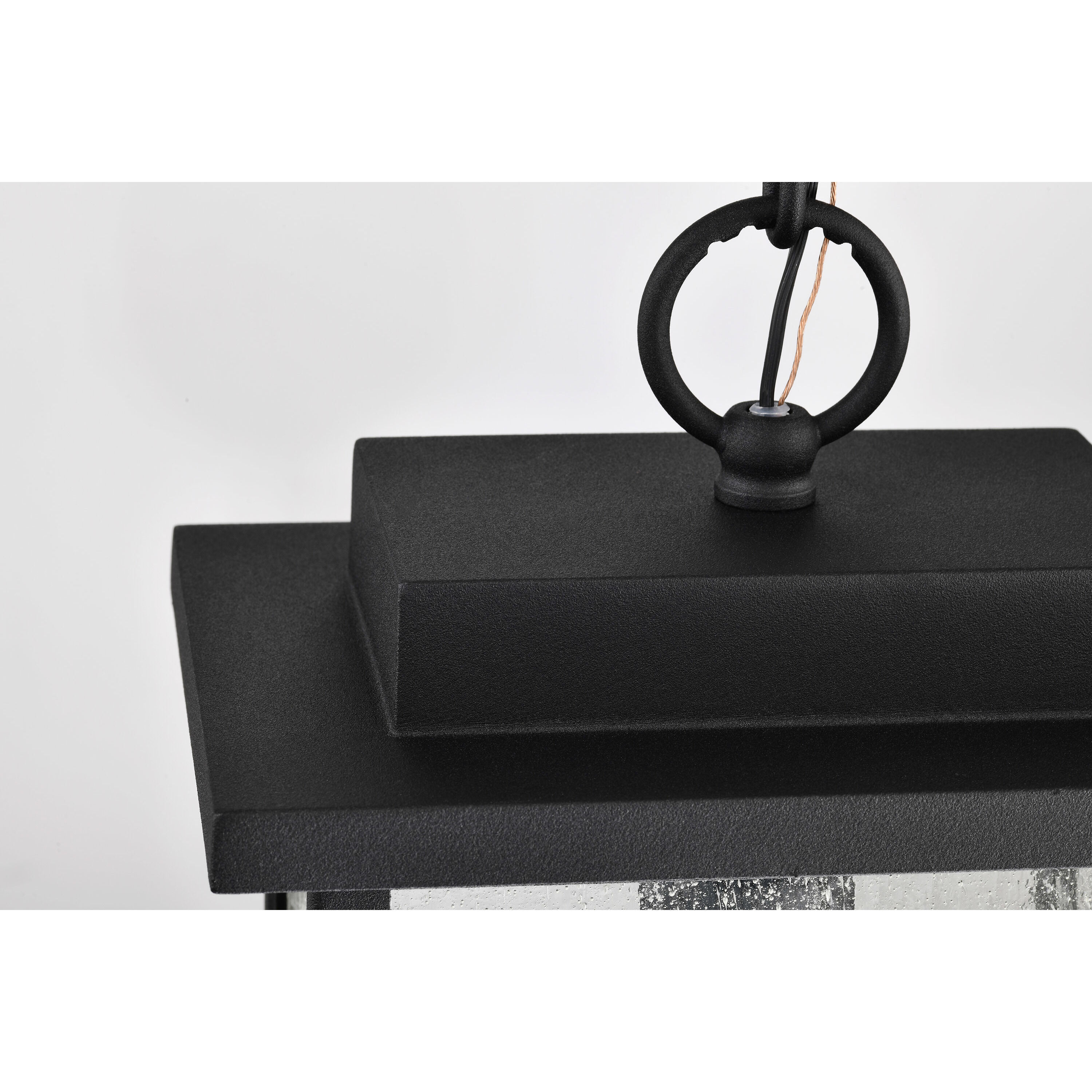 Sullivan 9 inch Matte Black Outdoor Hanging Lantern