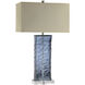 Arendell 29.25 inch 150 watt Dark Blue with Clear Table Lamp Portable Light
