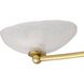 Zamora 8 Light 42 inch Antique Brass Flush Mount Ceiling Light