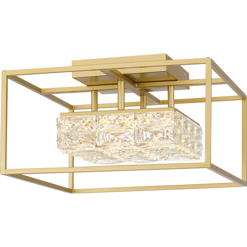 Dazzle LED 16 inch Soft Gold Semi-Flush Mount Ceiling Light