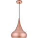 Circa 1 Light 11.5 inch Honey Gold Pendant Ceiling Light