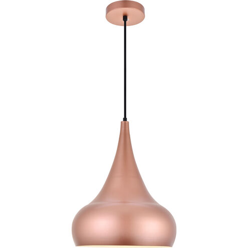 Circa 1 Light 11.5 inch Honey Gold Pendant Ceiling Light