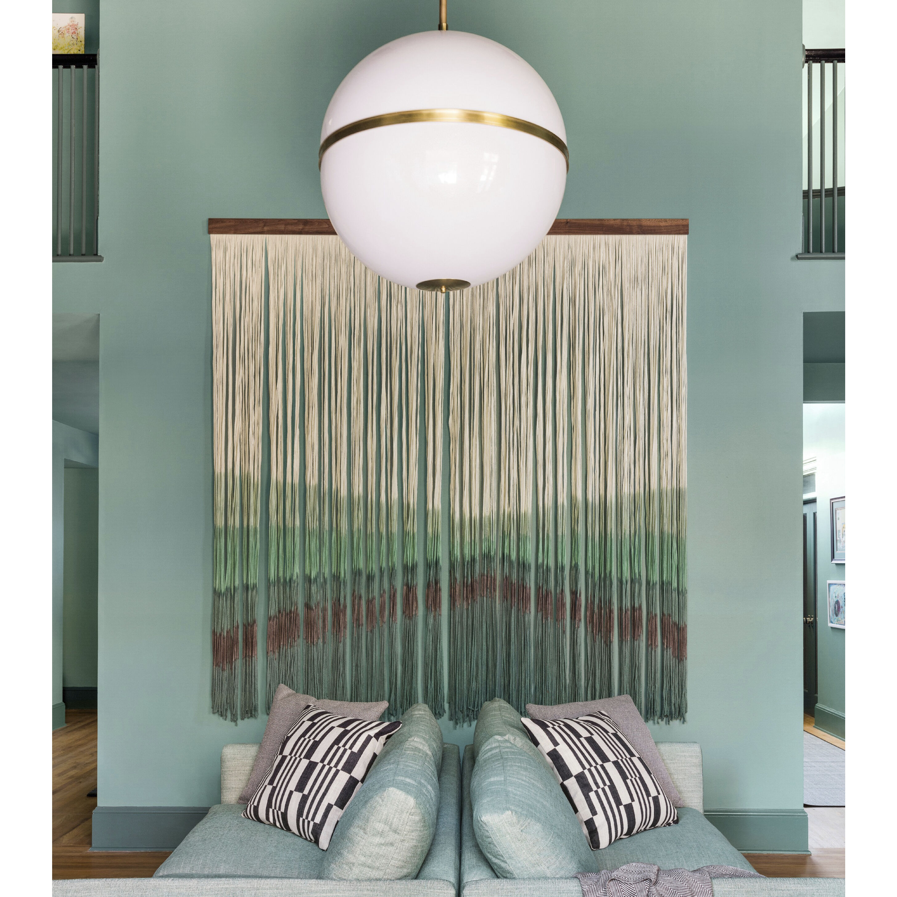 Truax 4 Light 30 inch Aged Brass Pendant Ceiling Light