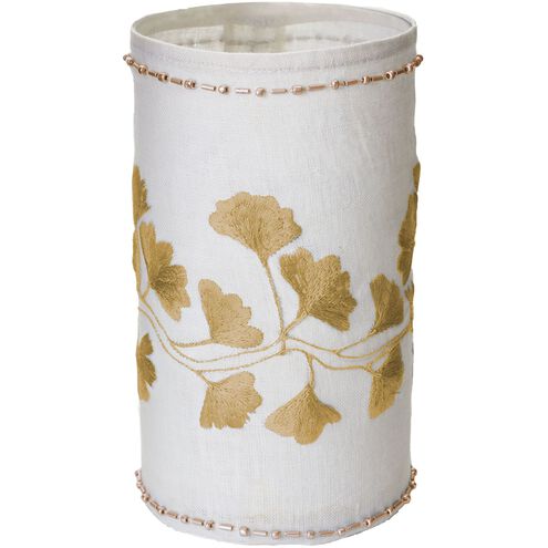Linen Ginkgo 6.5 X 4 inch Candleholder