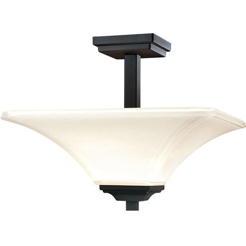 Agilis 2 Light 15.5 inch Coal Semi Flush Mount Ceiling Light in Sand Coal