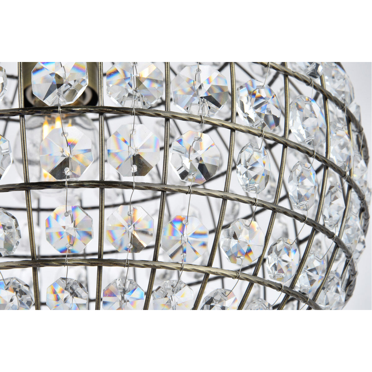 Earlene 1 Light 12 inch Antique Bronze and Clear Pendant Ceiling Light