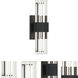 Krustallos LED 4.5 inch Matte Black Wall Sconce Wall Light