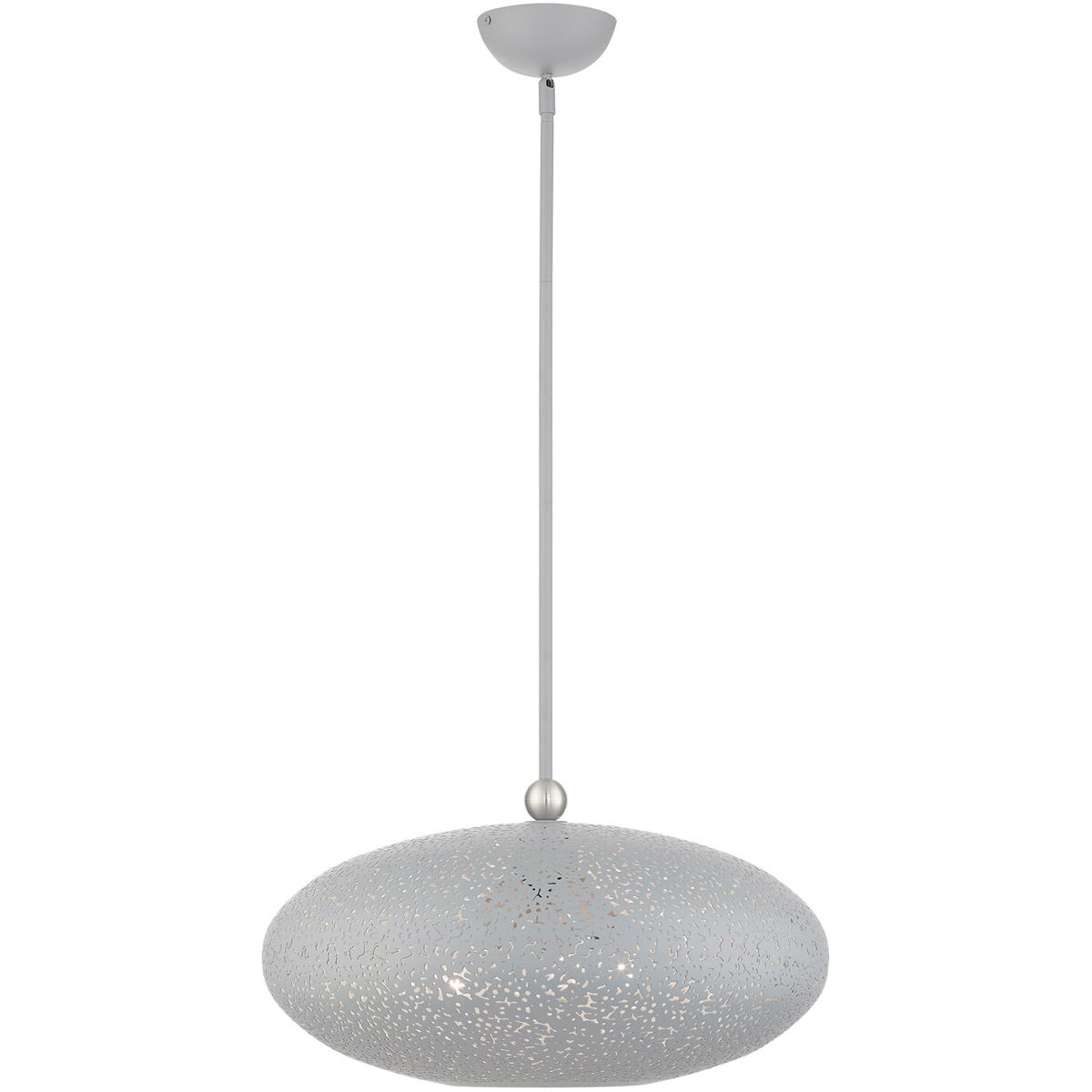 Charlton 3 Light 20 inch Nordic Gray with Brushed Nickel Accents Pendant Ceiling Light