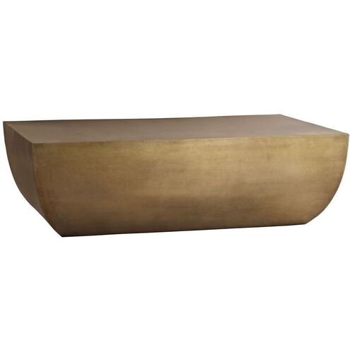 Caroline 49.5 X 15 inch Antique Brass Cocktail Table