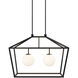 Denison 2 Light 36 inch Black Outdoor Linear Lantern Pendant