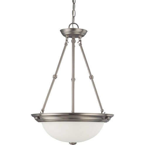 Brentwood 3 Light 15 inch Brushed Nickel Pendant Ceiling Light