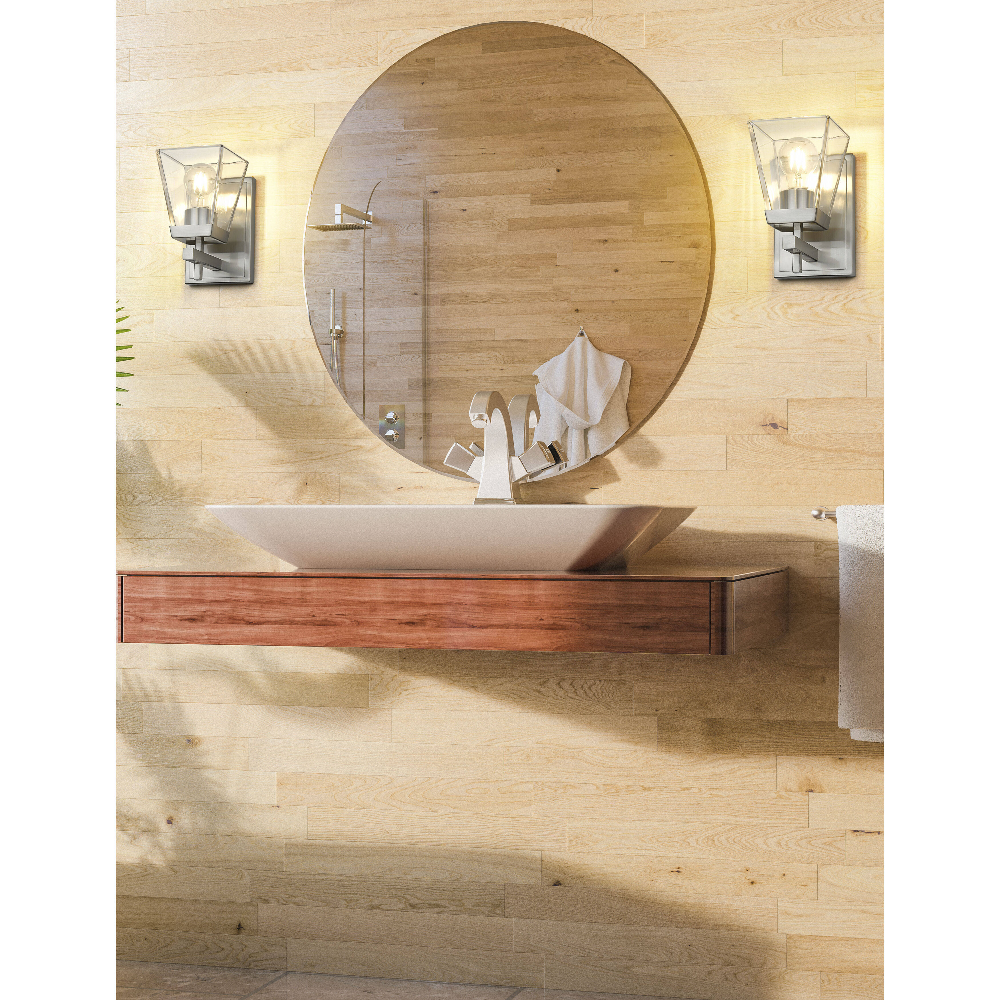 Lauren 1 Light 5 inch Brushed Nickel Wall Sconce Wall Light