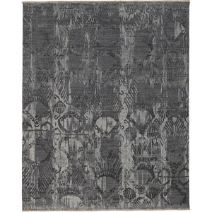 Colebrookdale 120 X 96 inch Gray and Gray Area Rug, Wool and Silk