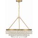 Calypso 6 Light 30 inch Vibrant Gold Chandelier Ceiling Light