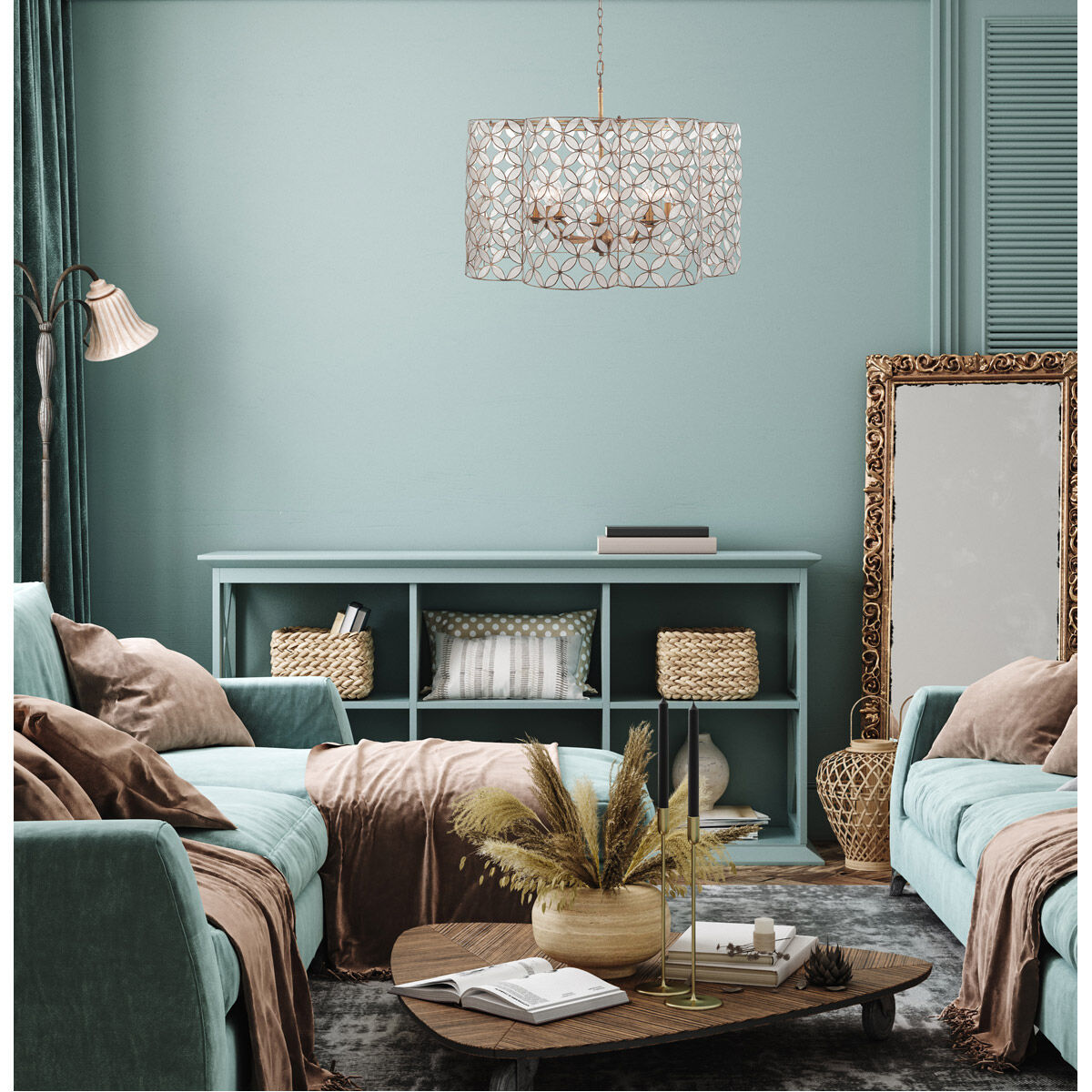 Maurelle Wall Sconce Wall Light in Oxidized Gold Leaf