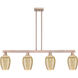 Preston Island Light Ceiling Light in Antique Copper, Mercury Glass
