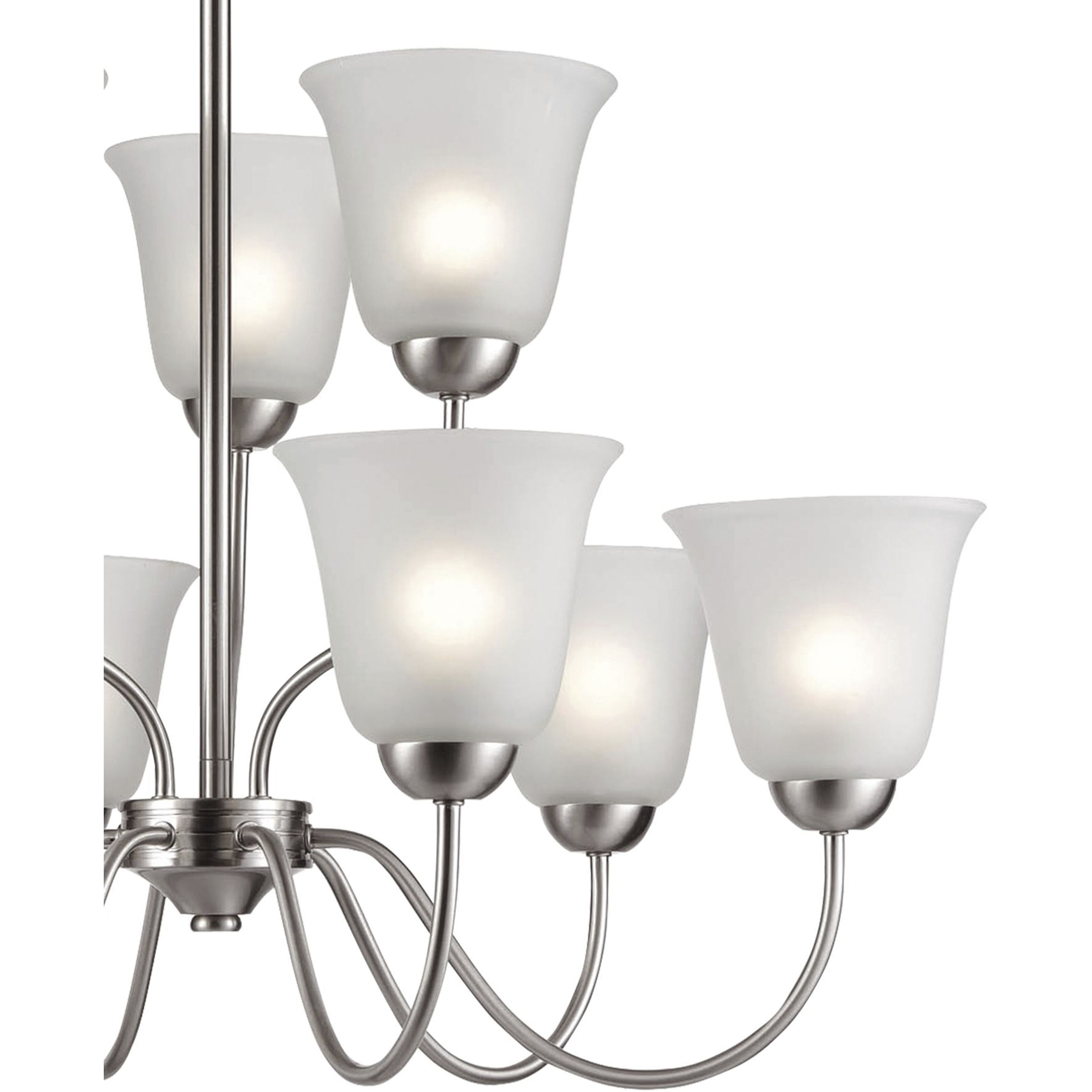 Conway 9 Light 26 inch Brushed Nickel Chandelier Ceiling Light
