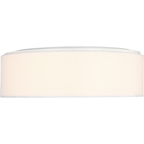 Larson 3 Light 18 inch Matte White Flush Mount Ceiling Light, Medium
