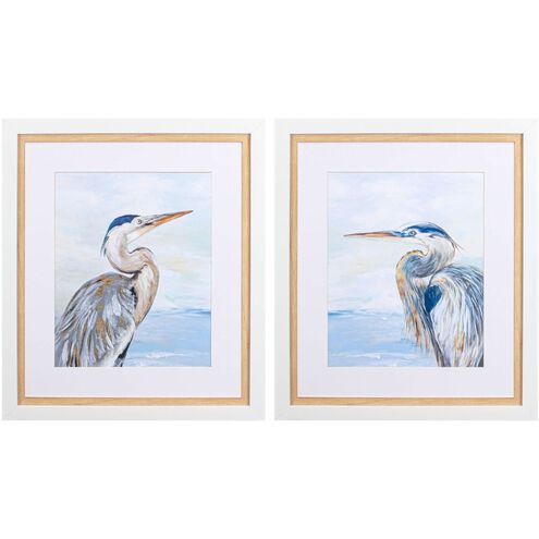 Waterside Collection Blue Framed Art