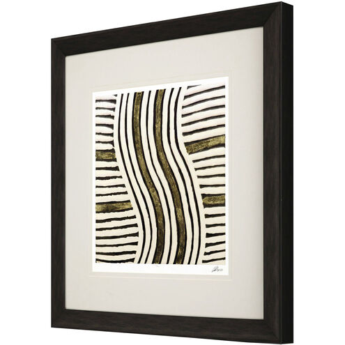 Gold Zulu Brown and Beige and Metallic and Neutral Framed Art