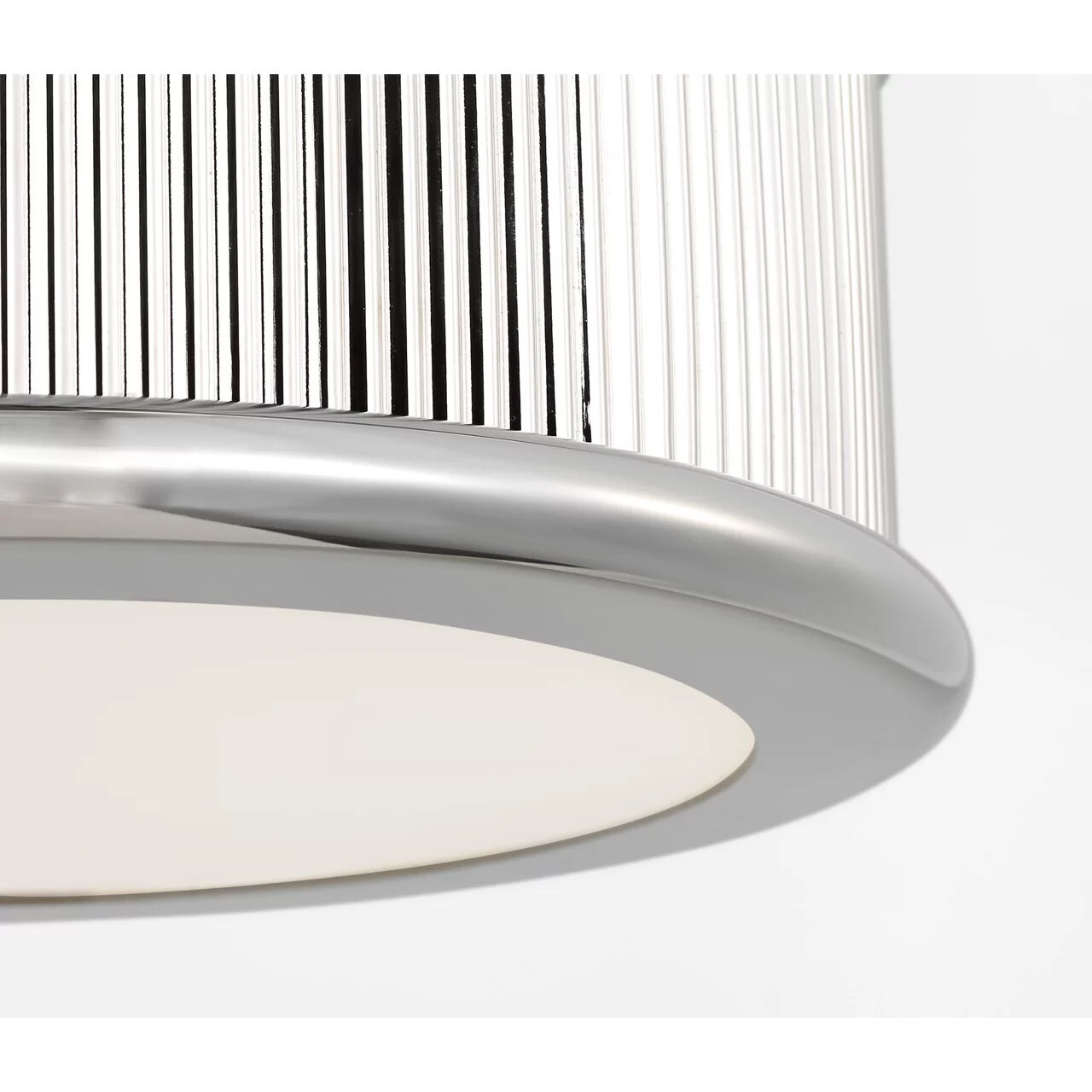 Paloma Contreras Ritz 3 Light 14 inch Polished Nickel Flush Mount Ceiling Light