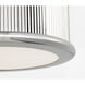 Paloma Contreras Ritz 3 Light 14 inch Polished Nickel Flush Mount Ceiling Light