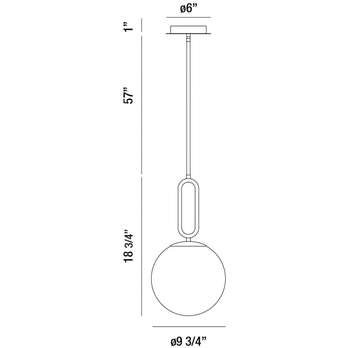 Prospect 1 Light 9.75 inch Gold Pendant Ceiling Light, Small