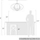 Colson 6 Light 35 inch Matte Black Linear Pendant Ceiling Light in No Shade
