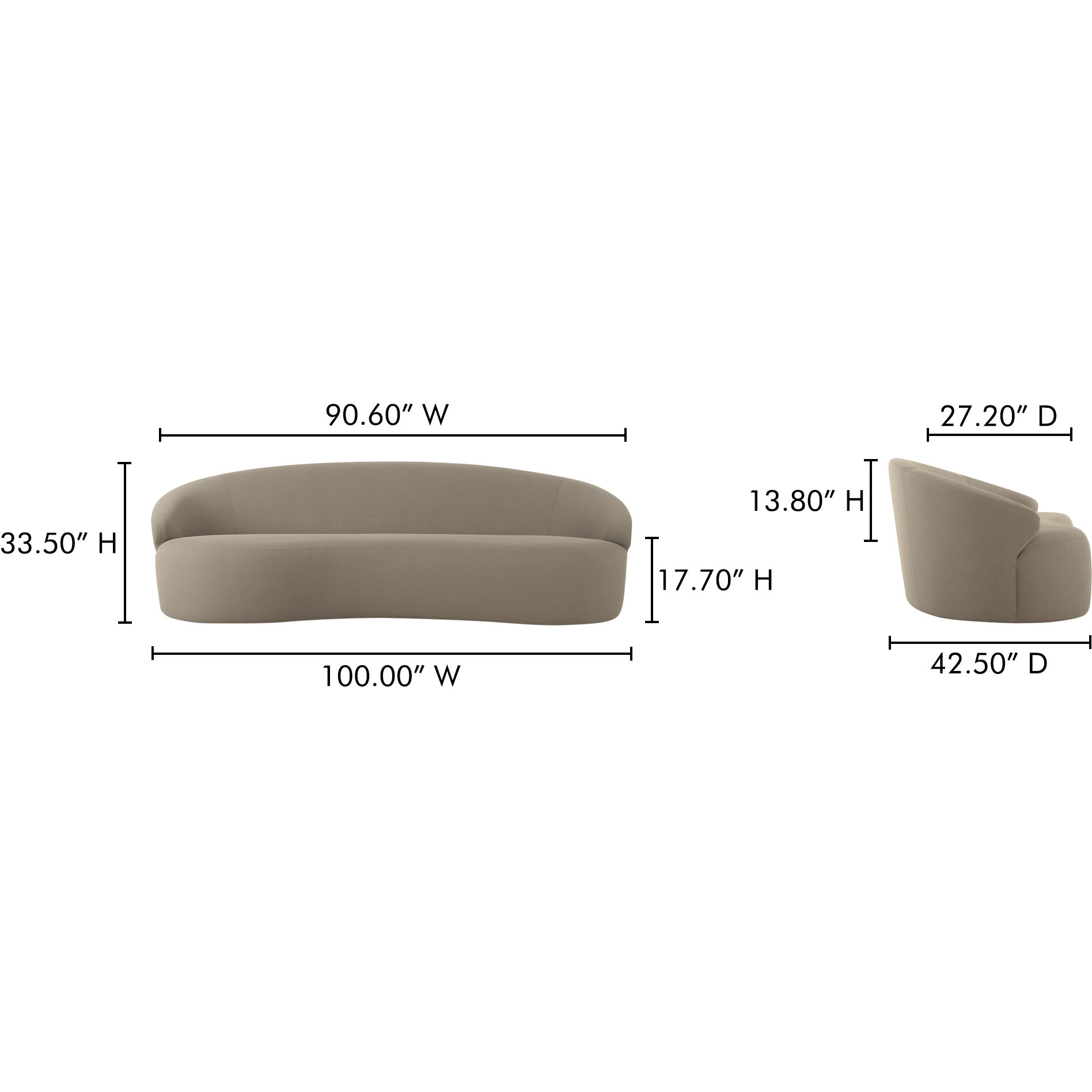 Cove Grey Outdoor Sofa