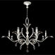 Beveled Arcs 8 Light 57 inch Silver Chandelier Ceiling Light in Silver Leaf