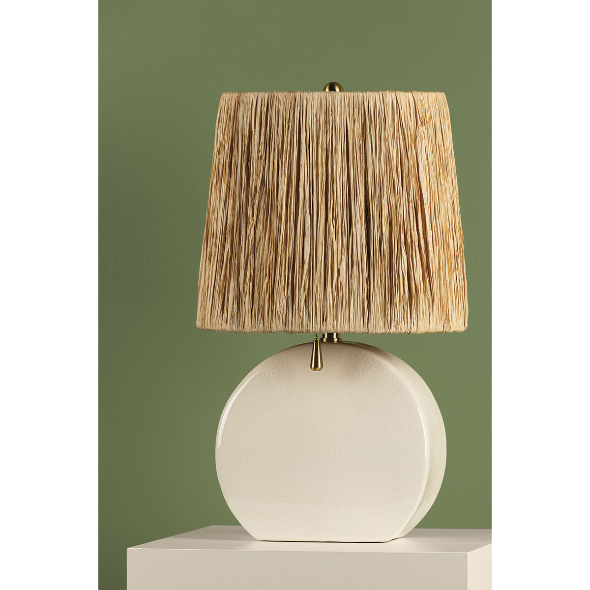 Aneesa 21 inch 60 watt Aged Brass Table Lamp Portable Light