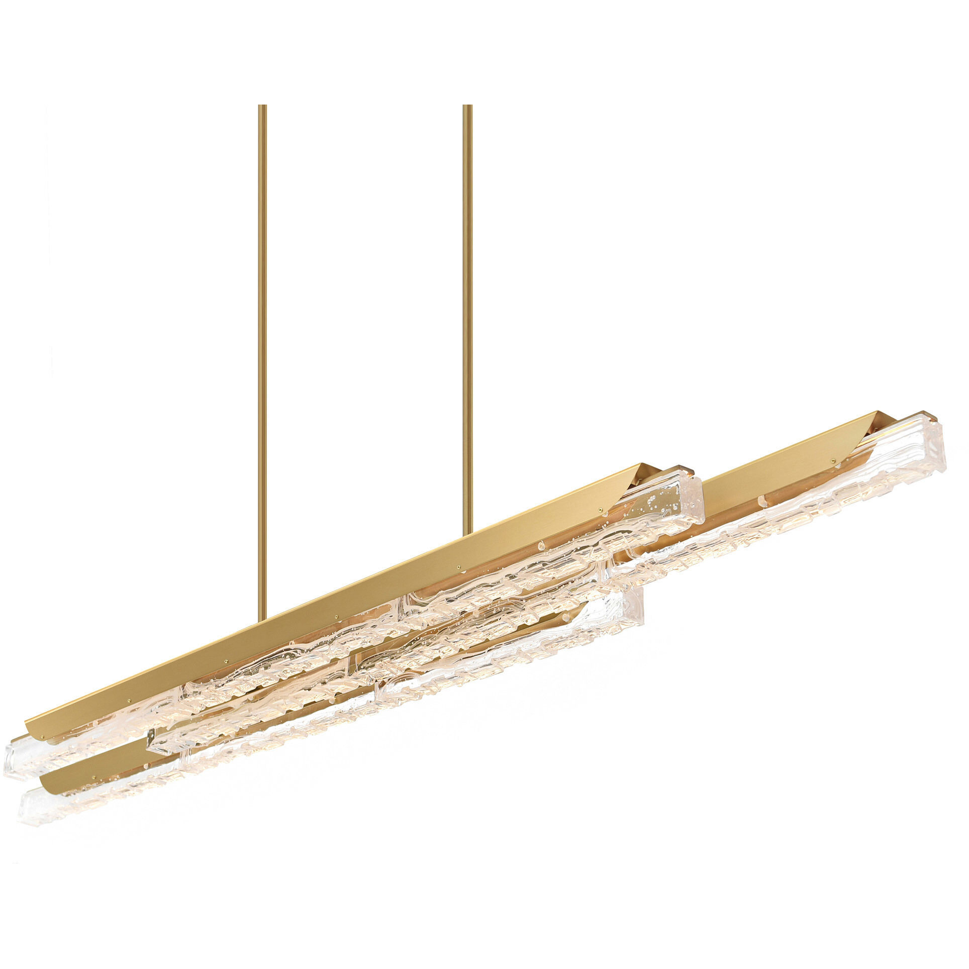 Valira LED 63 inch Brass Chandelier Ceiling Light
