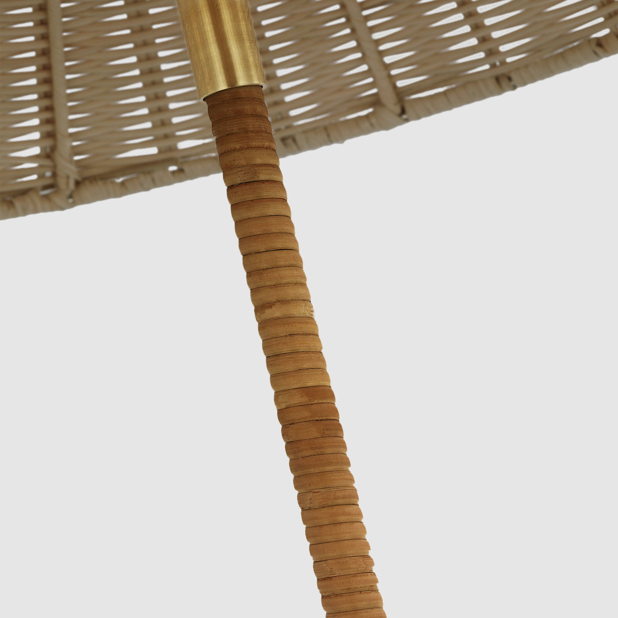 Marie Flanigan Wimberley 60 inch 15.00 watt Soft Brass Wrapped Floor Lamp Portable Light, Medium