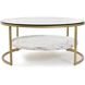 Niccolo 39.38 X 17.75 inch Gold Coffee Table