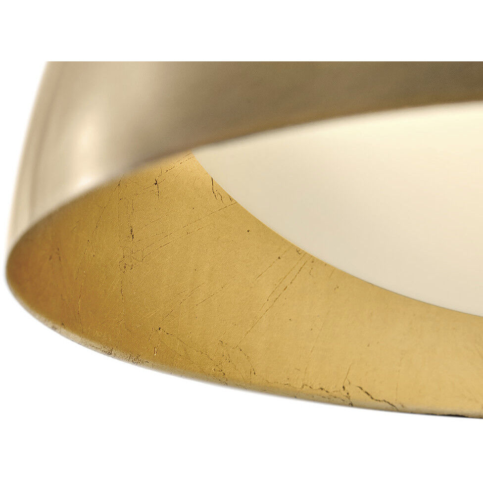 Vargas 14 inch 5.00 watt Heritage Brass with Gold Leaf Task Sconce Wall Light