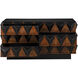 Nigel Hand Rubbed Black and Brown Chest