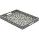 Rectangular Capiz Black Tray