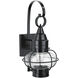 Classic Onion 1 Light 16 inch Black Outdoor Sconce