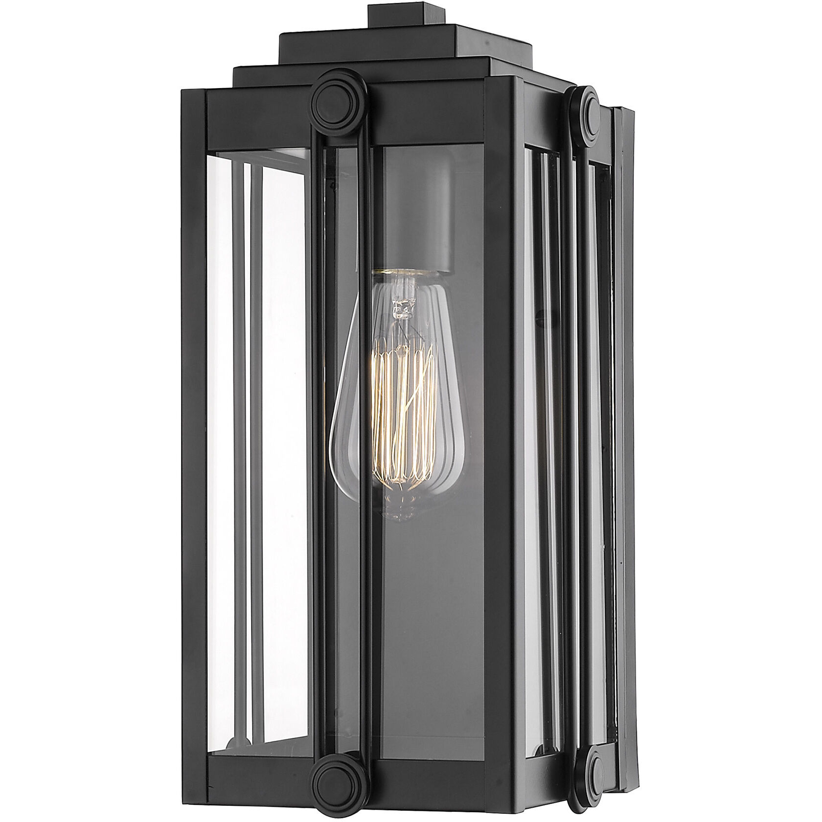 Oakland 1 Light 13 inch Powder Coated Black Outdoor Wall Sconce