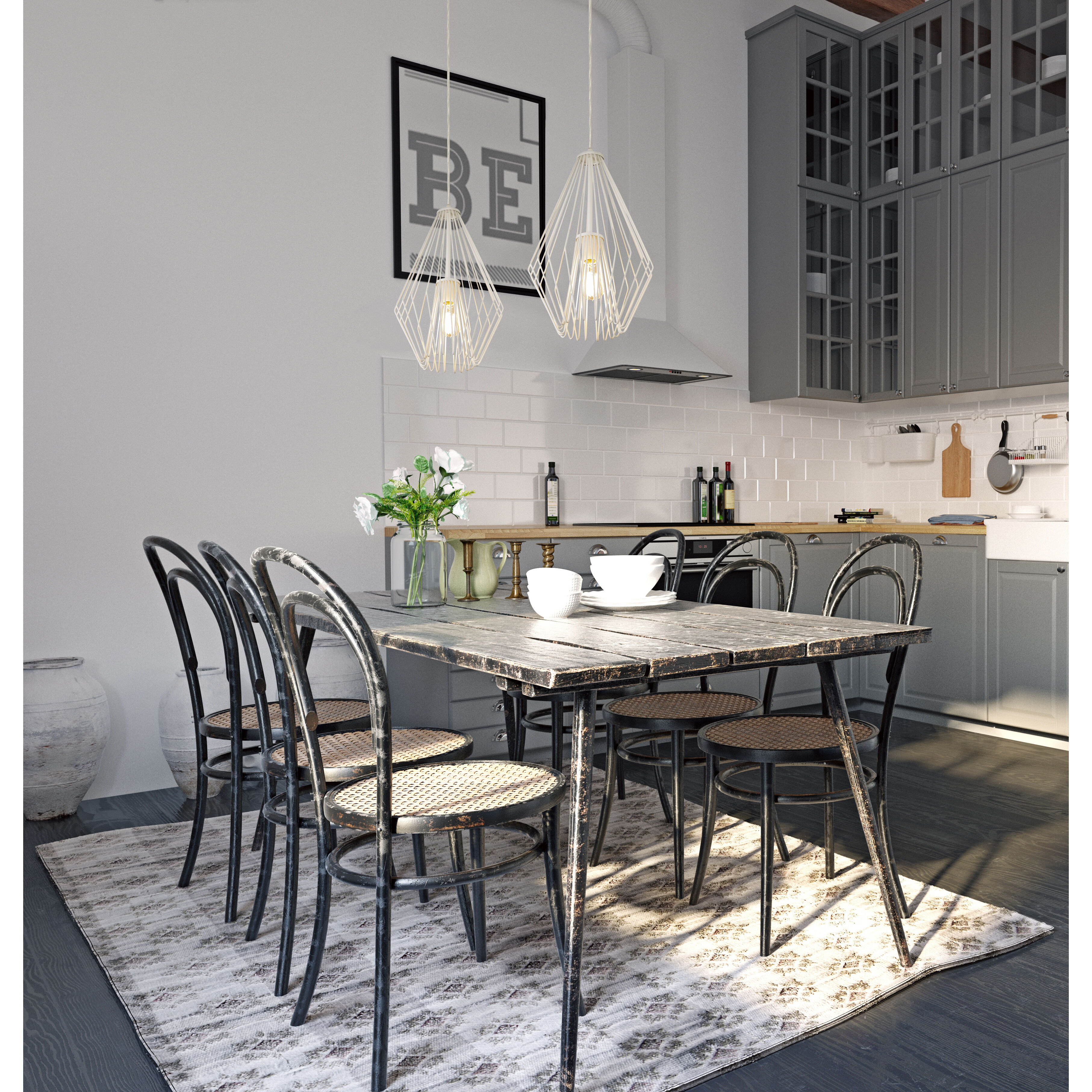 Quintus 1 Light 12.25 inch Gloss White Pendant Ceiling Light