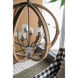 Anita 9 Light 31.5 inch Brown/Black Chandelier Ceiling Light in Natural