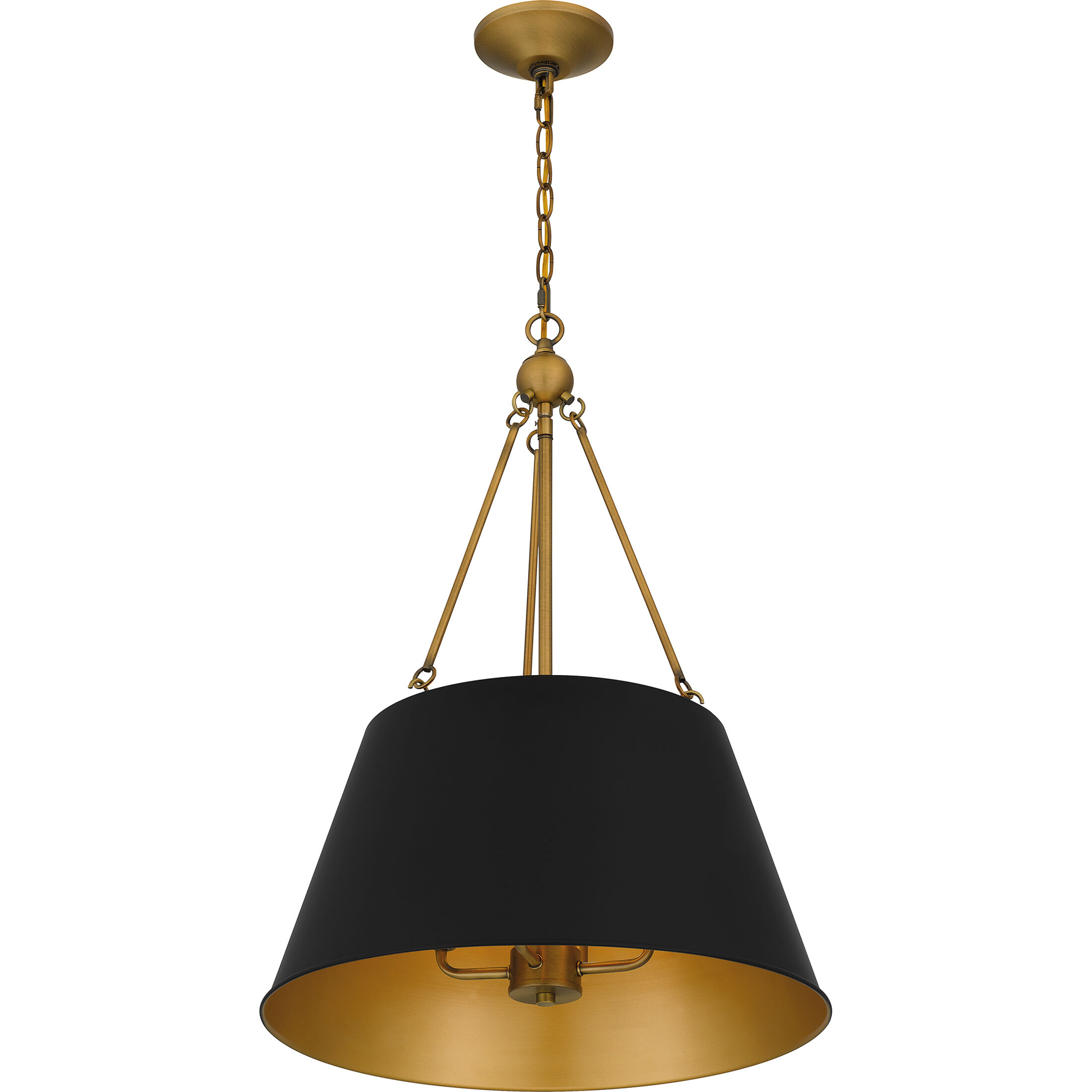 Aberdale 4 Light 19 inch Matte Black Pendant Ceiling Light