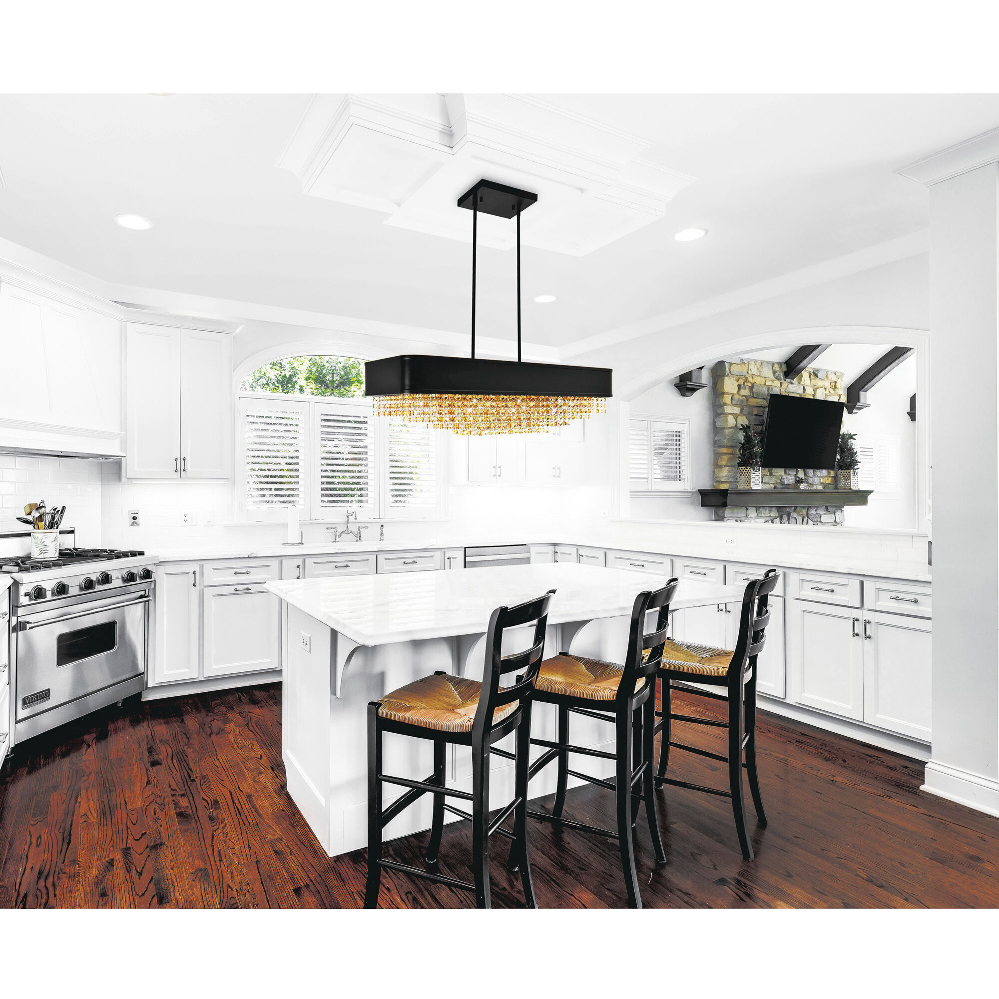 Medina 10 Light 32 inch Black Island/Pool Table Light Ceiling Light