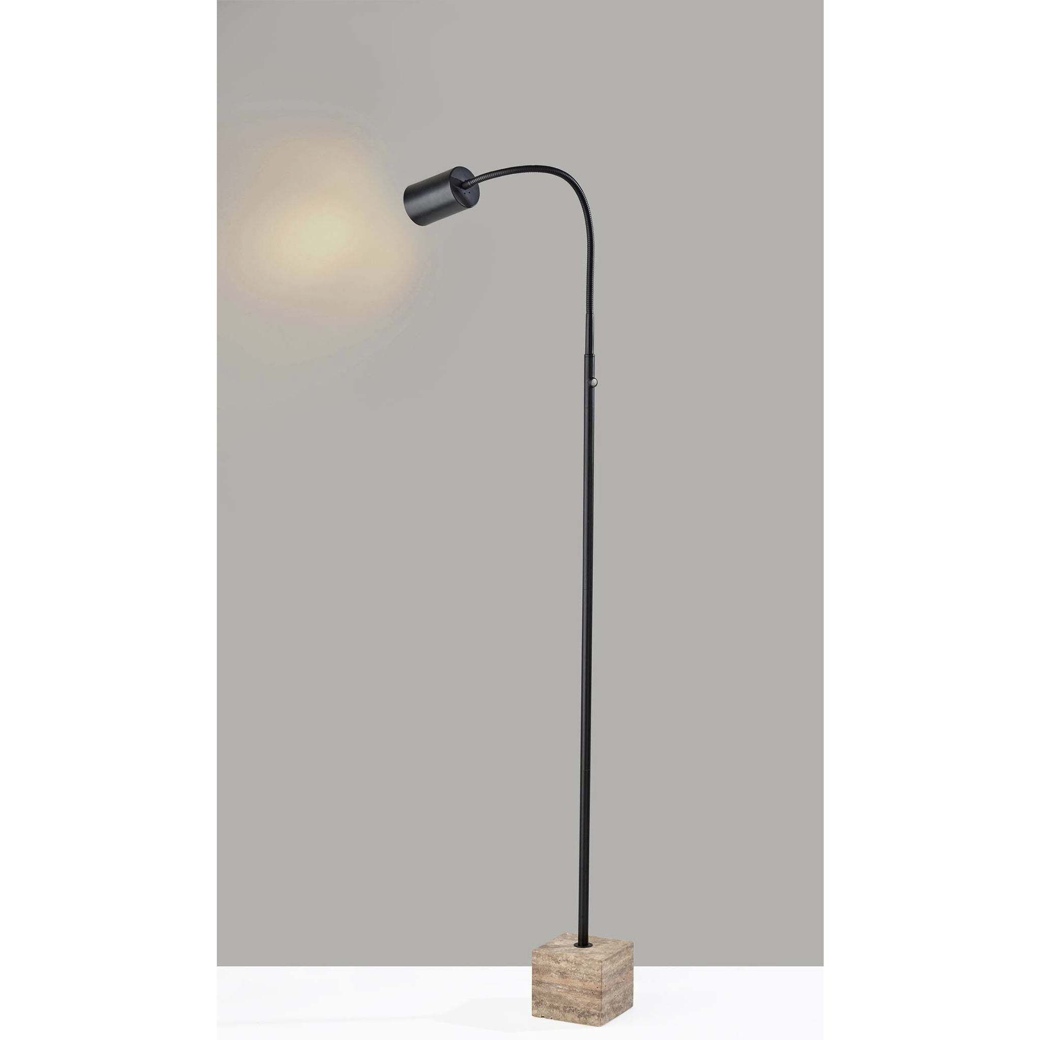 Rutherford 59 inch 5.00 watt Black Floor Lamp Portable Light