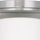 Astoria 1 Light 5 inch Brushed Nickel Single Flush Mount Ceiling Light