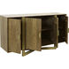 Astoria 68 X 17 inch Light Tobacco and Brass and White Sideboard