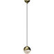 Grapes LED 2.5 inch Brass Pendant Ceiling Light in Small 