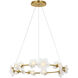 Barbara Barry Petaluma LED 34.5 inch Soft Lacquered Brass Ring Chandelier Ceiling Light