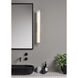 io LED 5.28 inch Matte Gold Bathroom Wall Light